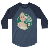 I've Switched Baristas (Raglan) - Heather Denim/Navy