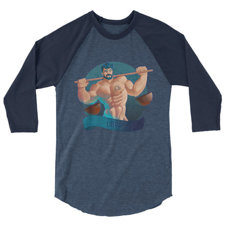 Libra (Raglan) - Heather Denim/Navy