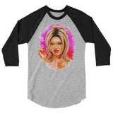 Spin Me Right Round (Raglan) - Heather Grey/Black