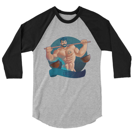 Libra (Raglan) - Heather Grey/Black