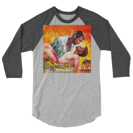 The Wind Done Already Had Herses (Raglan) - Heather Grey/Heather Charcoal