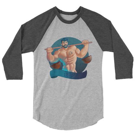 Libra (Raglan) - Heather Grey/Heather Charcoal