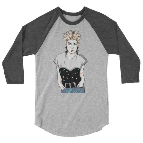 Robyn (Raglan) - Heather Grey/Heather Charcoal