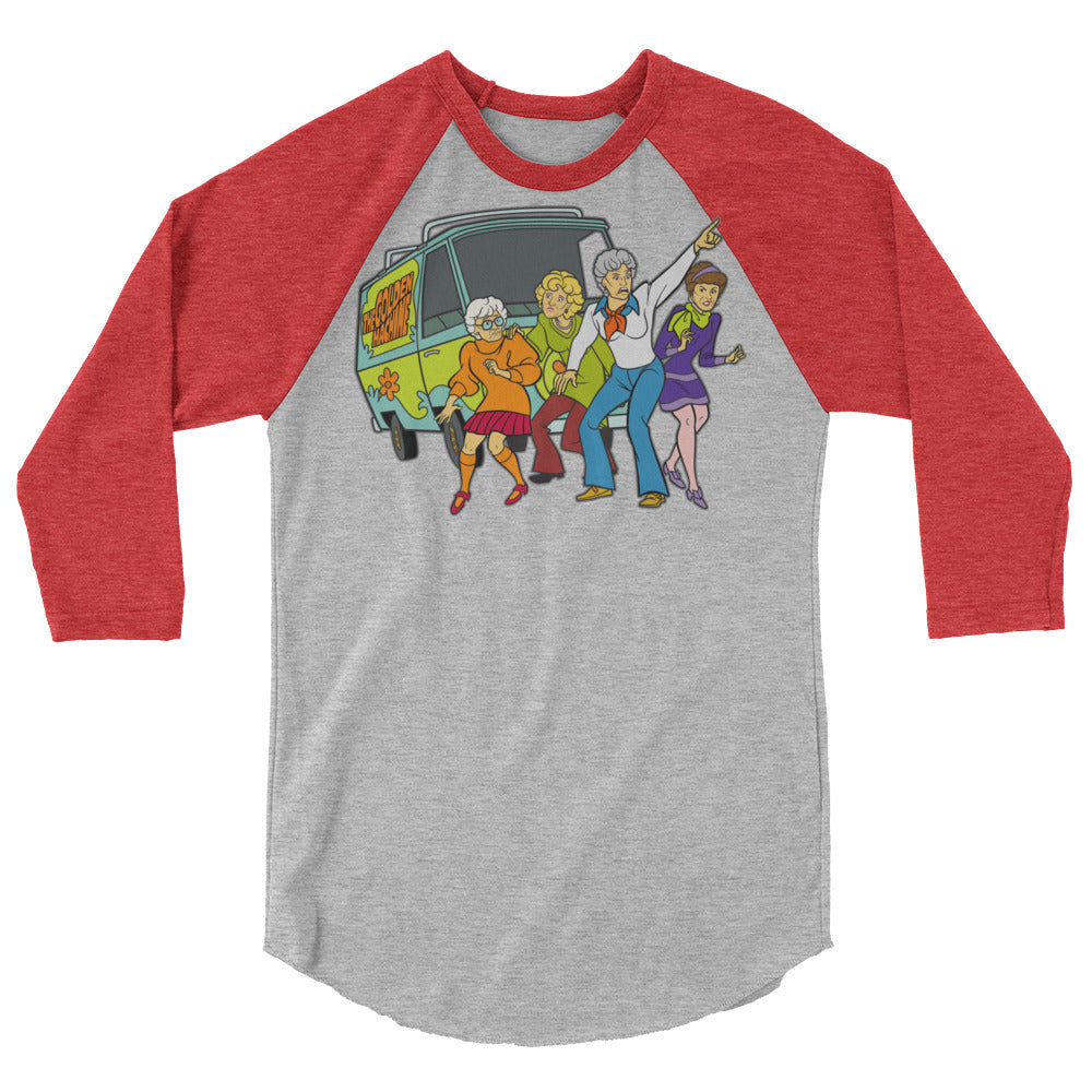 Golden Machine (Raglan) - Heather Grey/Heather Red