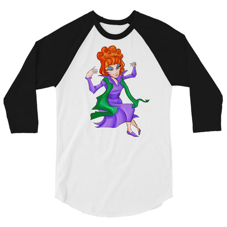 Endora (Raglan) - White/Black