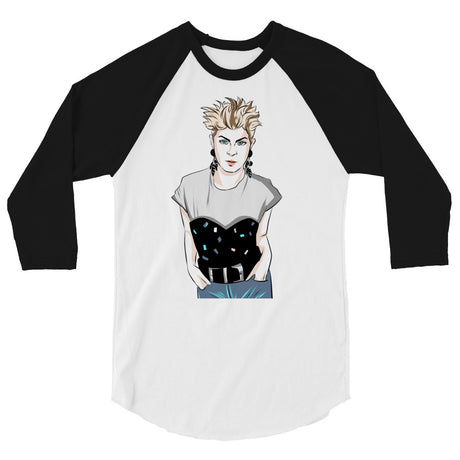 Robyn (Raglan) - White/Black