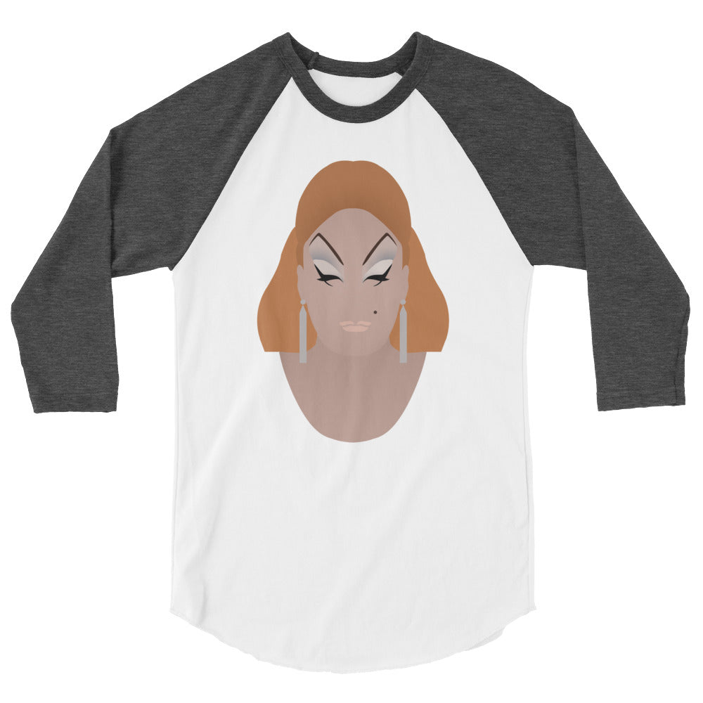 Divine (Raglan) - White/Heather Charcoal