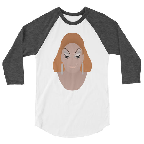 Divine (Raglan) - White/Heather Charcoal