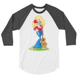 Smoky Mountain Glam (Raglan) - White/Heather Charcoal