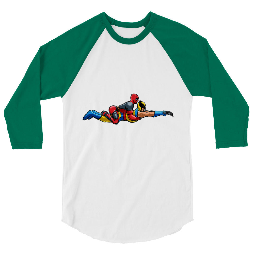 Ambiguously Gay (Raglan) - White/Kelly