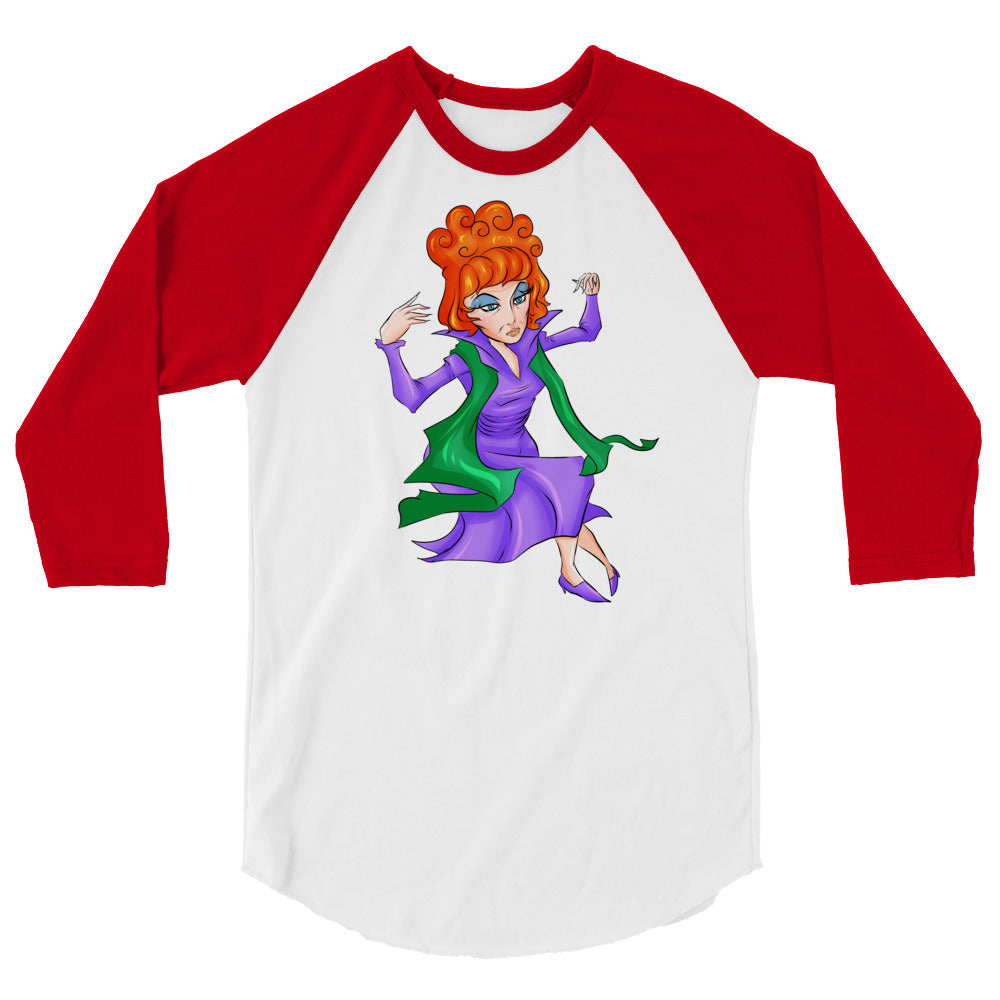 Endora (Raglan) - White/Red