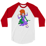 Endora (Raglan) - White/Red