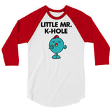 Little Mr. K-Hole (Raglan) - White/Red