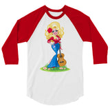 Smoky Mountain Glam (Raglan) - White/Red