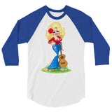 Smoky Mountain Glam (Raglan) - White/Royal