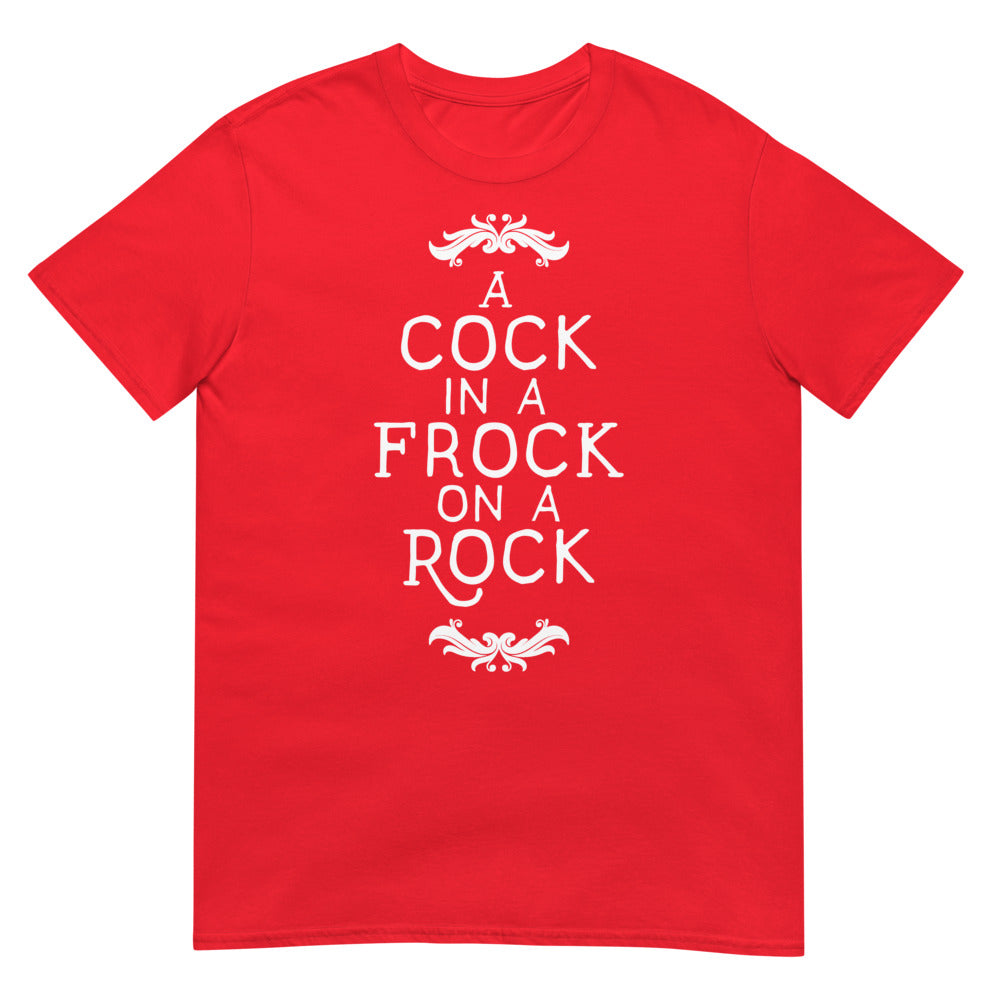 A Cock in a Frock on a Rock (Daily Dozen) - Red