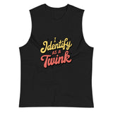 I Identify as a Twink (Muscle Shirt) - Black
