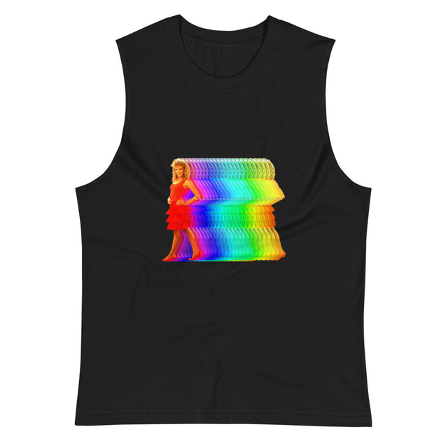 Can’t Get Hue Outta My Head (Muscle Shirt) - Black