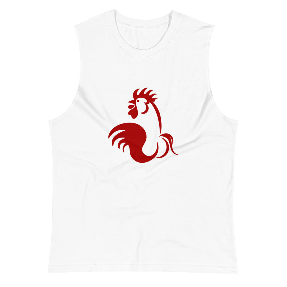 Fowl Illusion (Muscle Shirt) - White