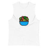 Right in Front of my Salad? (Muscle Shirt) - White