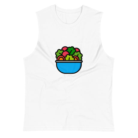 Right in Front of my Salad? (Muscle Shirt) - White