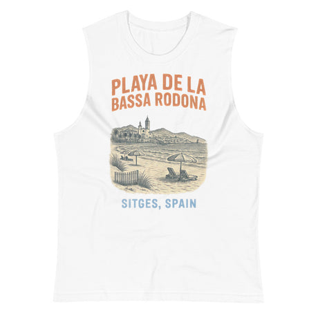 Playa de la Bassa Rodone (Muscle Shirt) - White