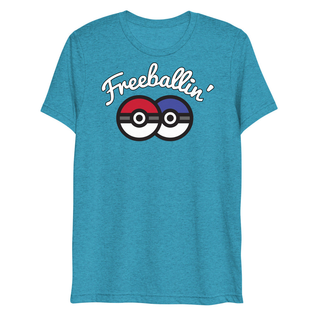 Freeballin' (Triblend) - Aqua Triblend