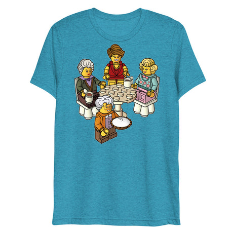 Golden Girls Blocks (Triblend) - Aqua Triblend