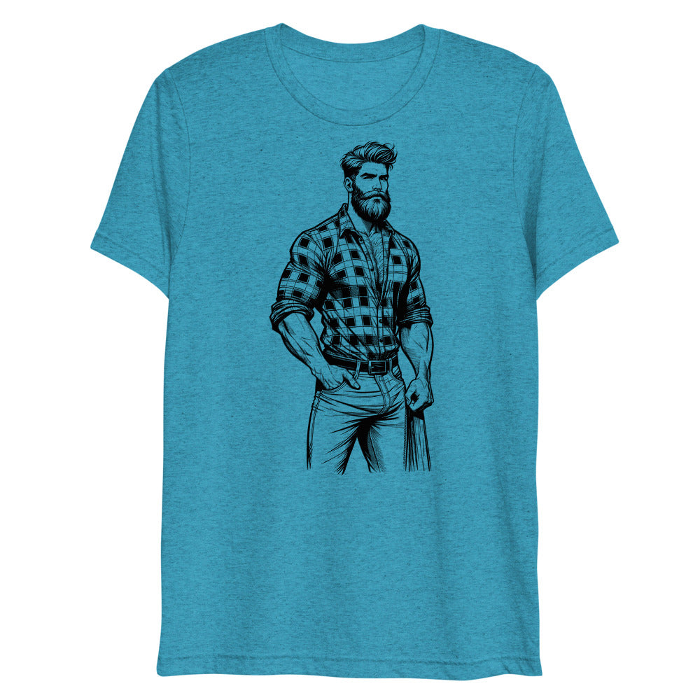 Lumbersexual (Triblend) - Aqua Triblend