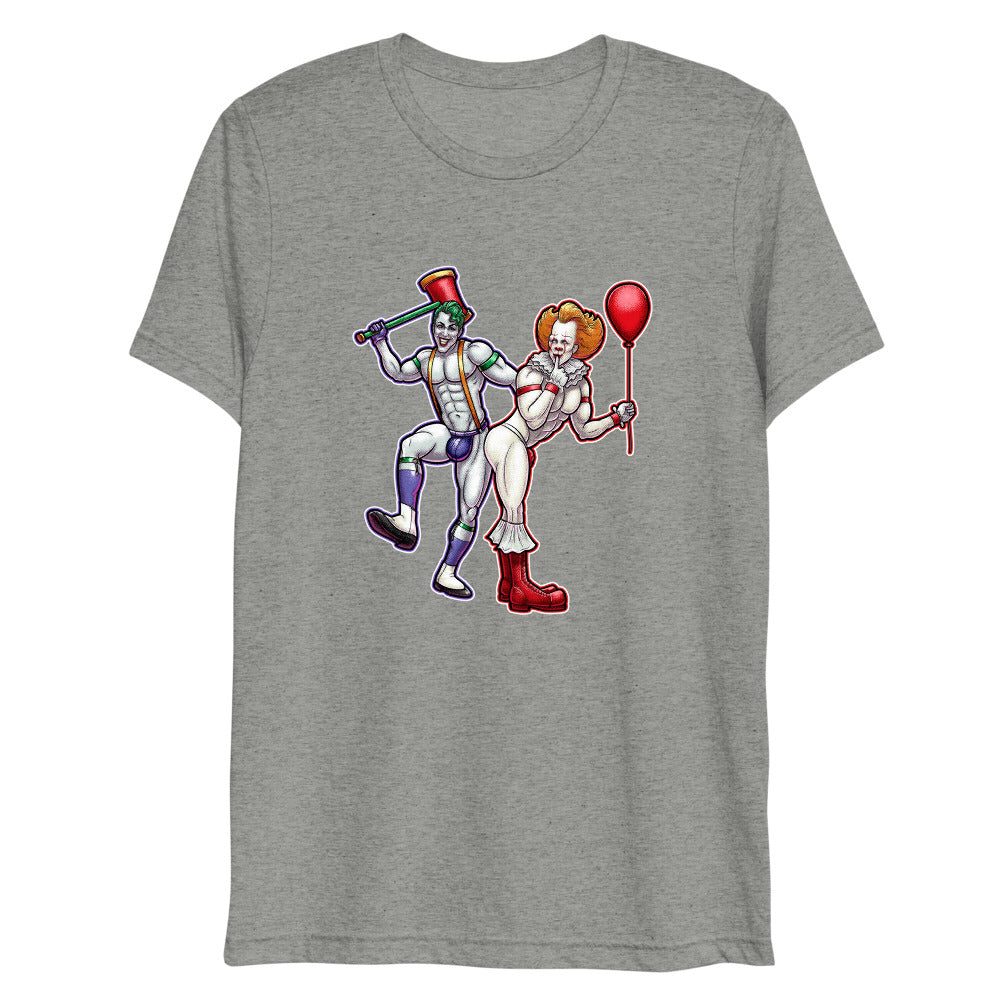 Clowns to the Left, Jokers to the Right (Triblend) - Athletic Grey Triblend