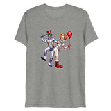 Clowns to the Left, Jokers to the Right (Triblend) - Athletic Grey Triblend