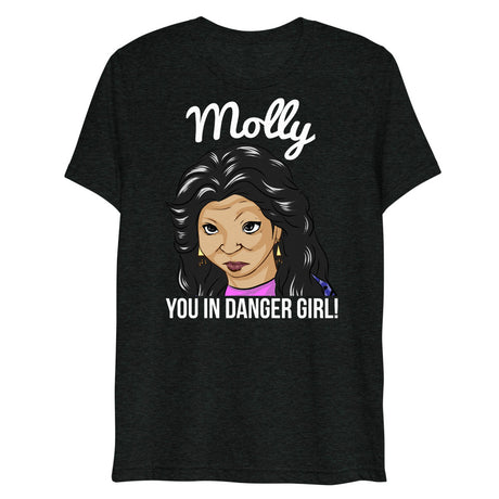 Molly You in Danger Girl (Triblend) - Charcoal-Black Triblend