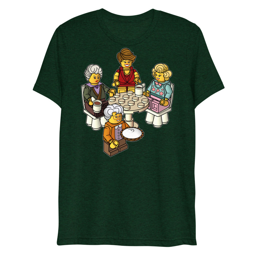Golden Girls Blocks (Triblend) - Emerald Triblend