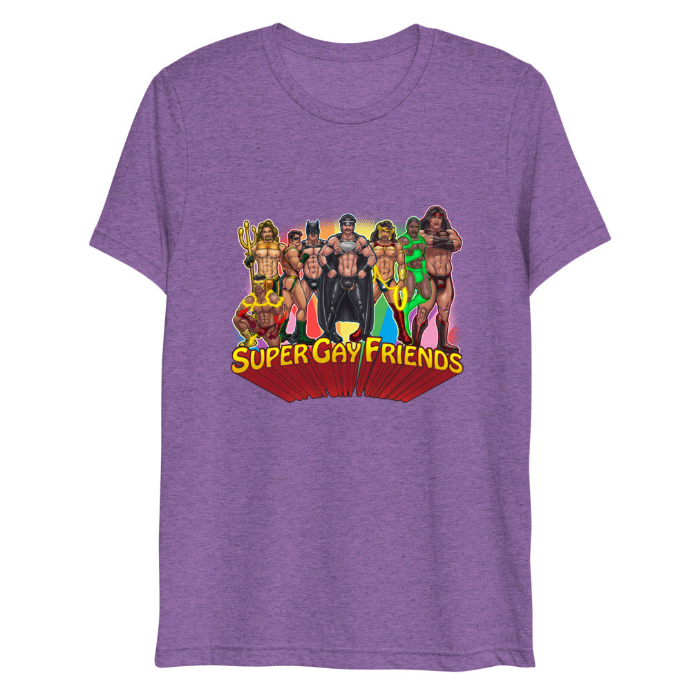 Supergay Friends (Triblend) - Purple Triblend