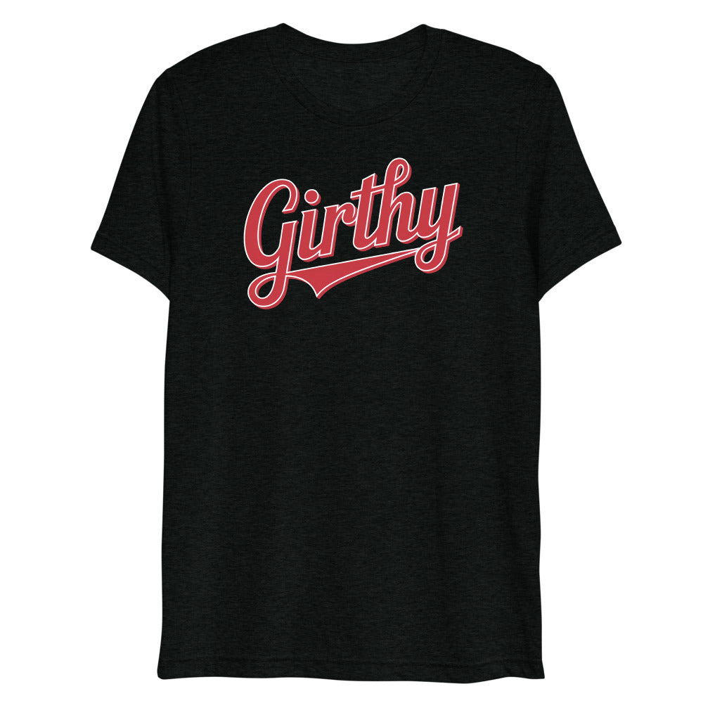 Girthy Text (Triblend) - Solid Black Triblend