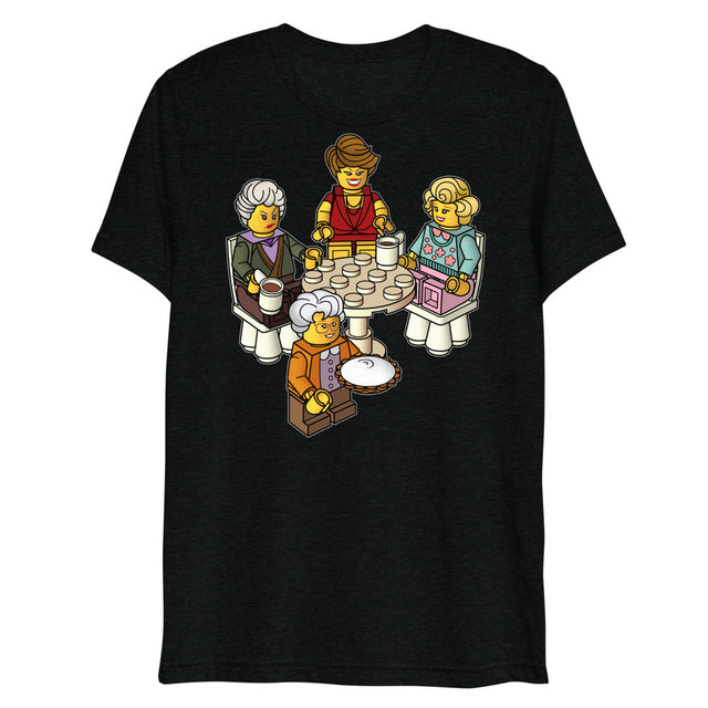 Golden Girls Blocks (Triblend) - Solid Black Triblend
