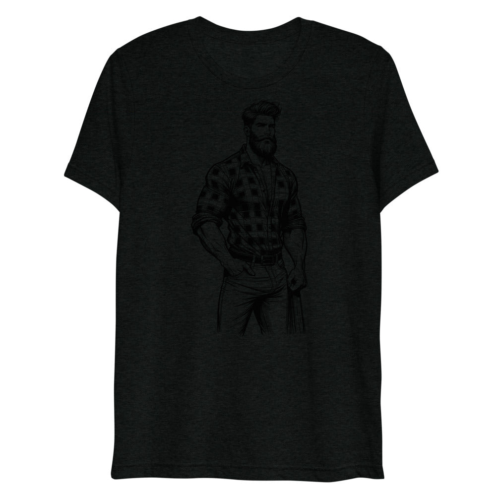 Lumbersexual (Triblend) - Solid Black Triblend