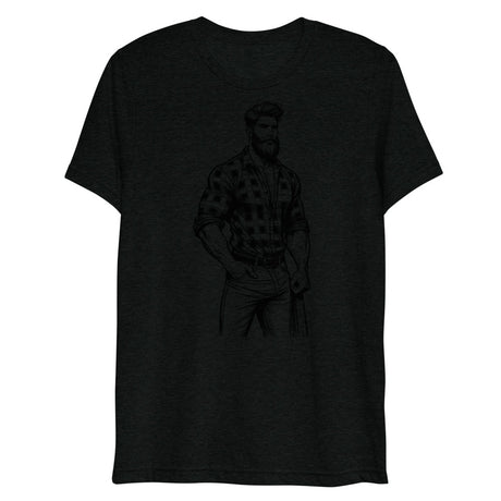 Lumbersexual (Triblend) - Solid Black Triblend