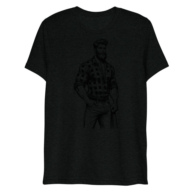 Lumbersexual (Triblend) - Solid Black Triblend