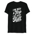 I'm Not a Top (Triblend) - Solid Black Triblend