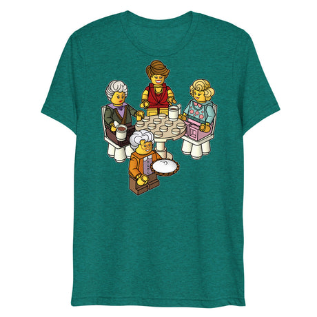Golden Girls Blocks (Triblend) - Teal Triblend