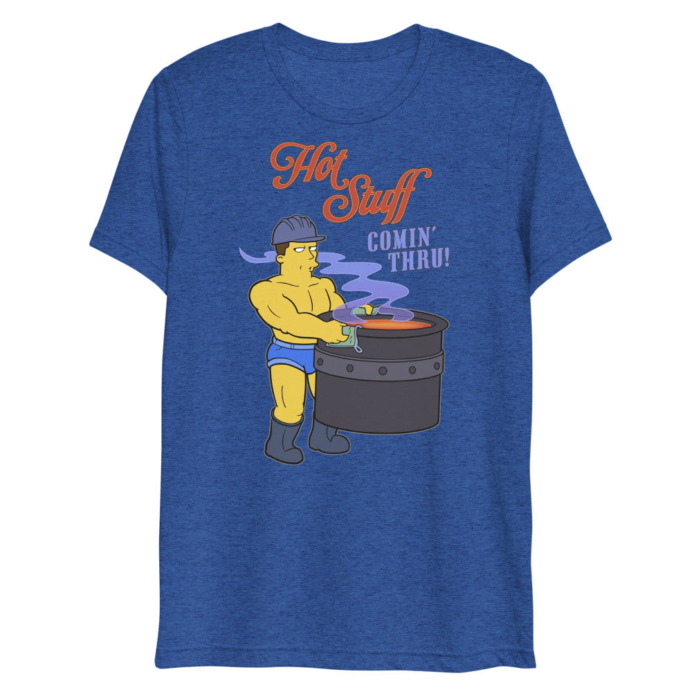 Hot Stuff Comin’ Thru (Triblend) - True Royal Triblend