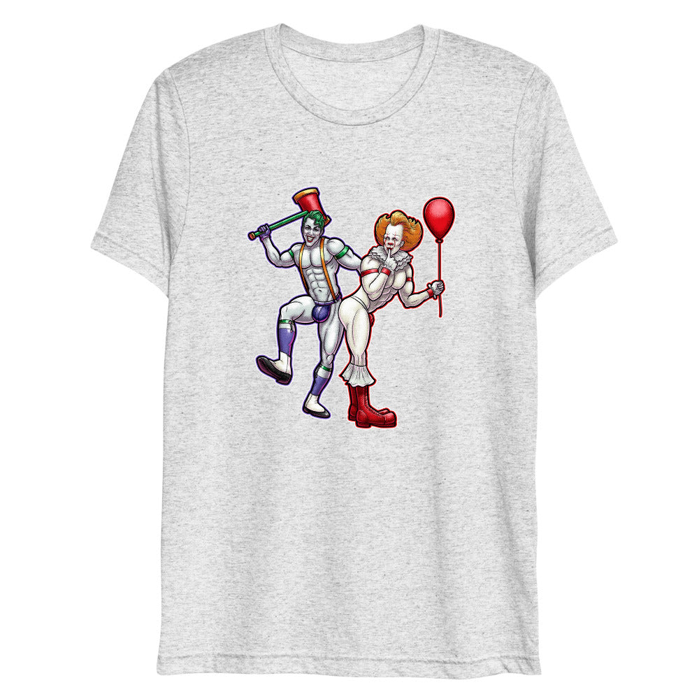 Clowns to the Left, Jokers to the Right (Triblend) - White Fleck Triblend