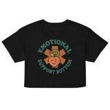 Emotional Support Bottom (Crop Top) - Black