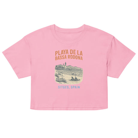 Playa de la Bassa Rodone (Crop Top) - Bubblegum