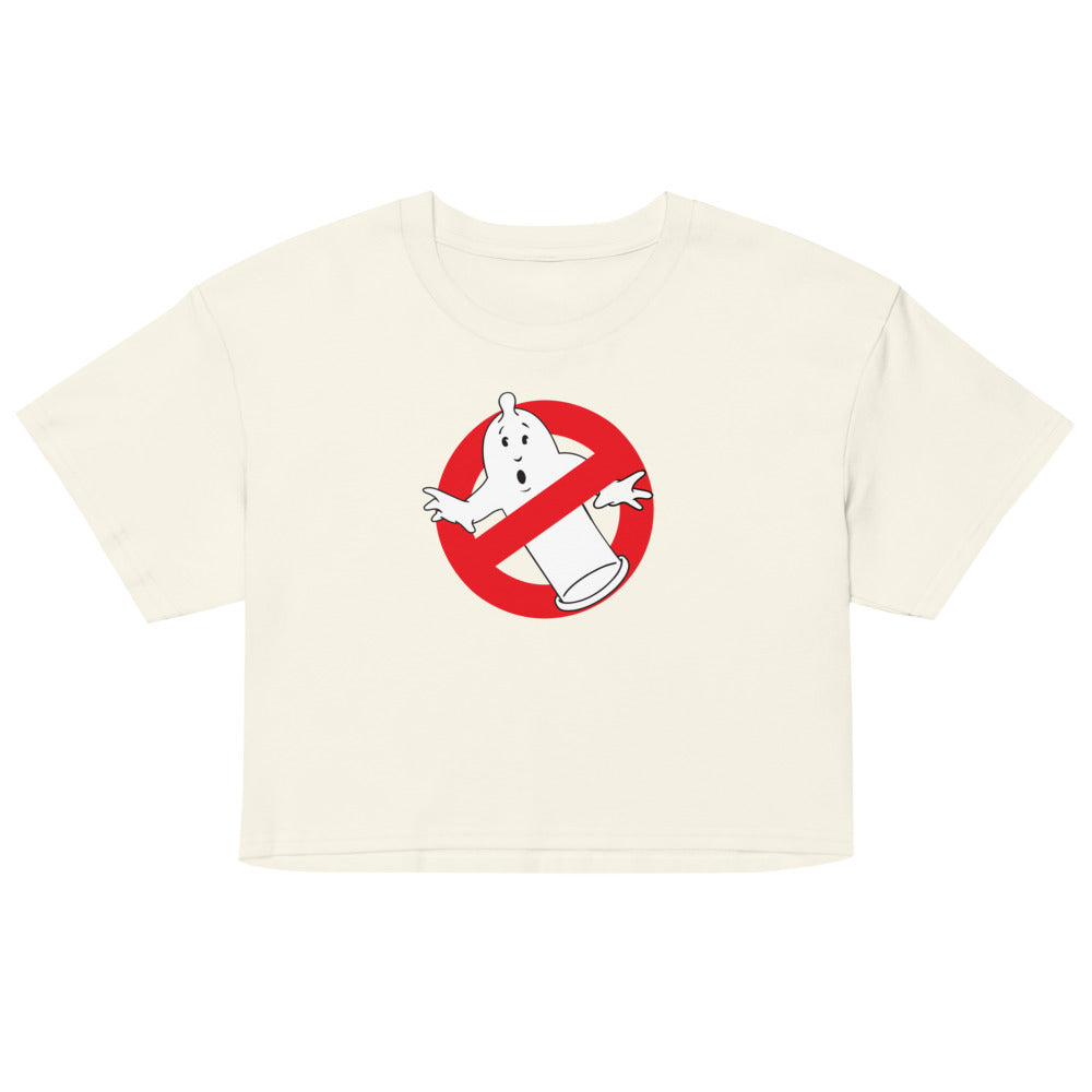 Straight Outta Condoms (Crop Top) - Natural