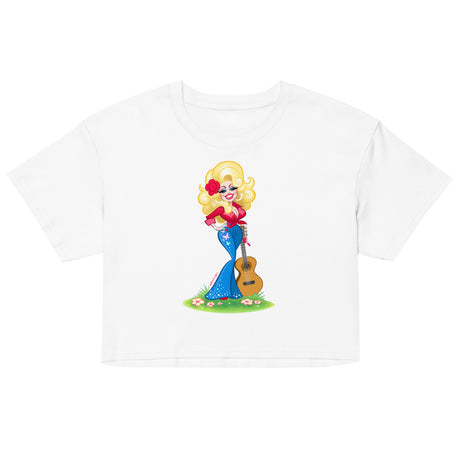 Smoky Mountain Glam (Crop Top) - White