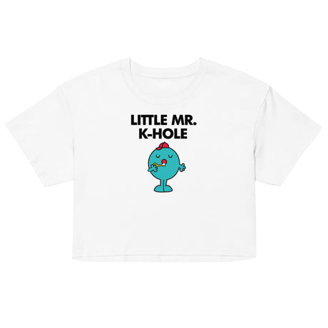 Little Mr. K-Hole (Crop Top) - White