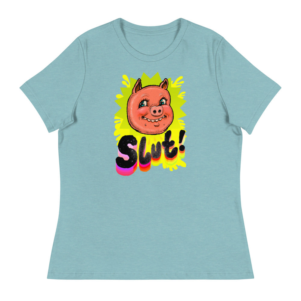 Badge of Honor (Women's T-Shirt) - Heather Blue Lagoon