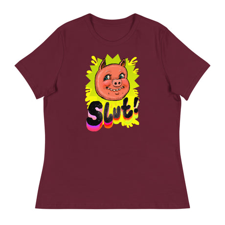 Badge of Honor (Women's T-Shirt) - Maroon